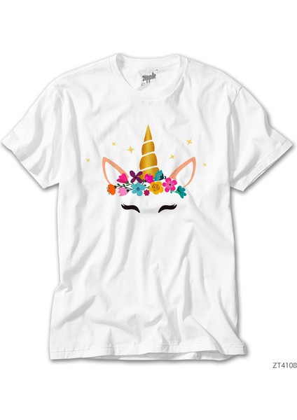 Unicorn Taç Beyaz Tişört