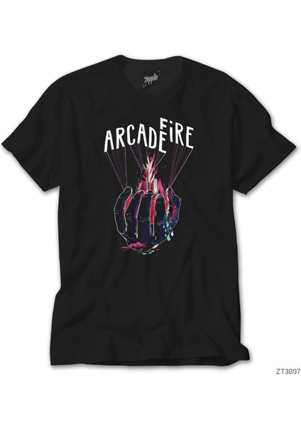 Arcade Fire Hand Siyah Tişört