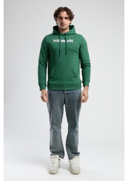 Yorker Yeşil Sweatshirt Nakışlı Loose Fit Erkek Sweatshirt fırsatları