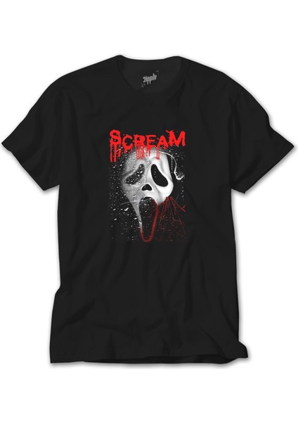 Scream Drop Siyah Tişört