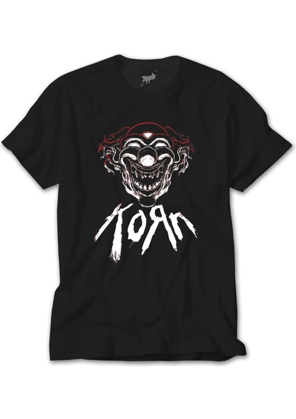 Korn Maske Siyah Tişört