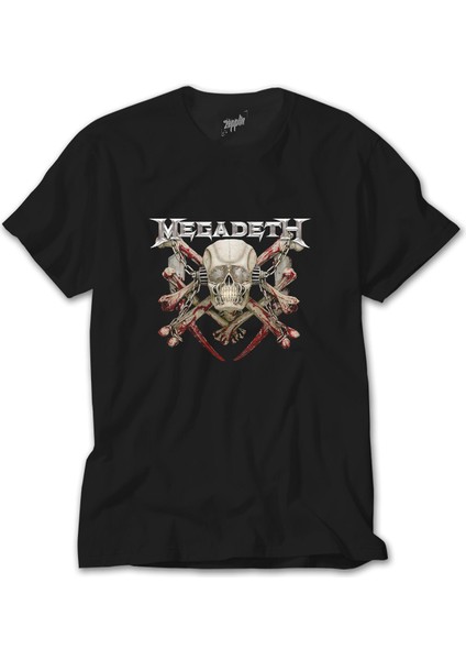 Megadeth Skull Siyah Tişört