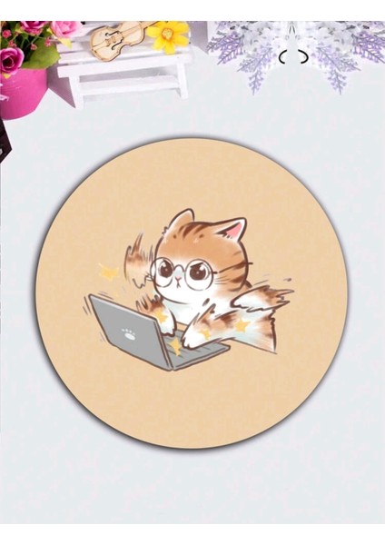 Kedi Desenli Mouse Pad