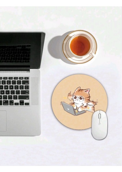 Kedi Desenli Mouse Pad