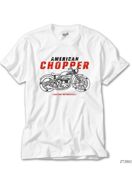 American Chopper Beyaz Tişört
