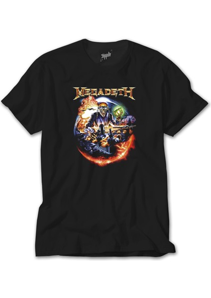 Megadeth Judge Skull Siyah Tişört
