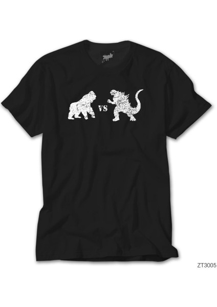 Godzilla Vs King Kong Siyah Tişört
