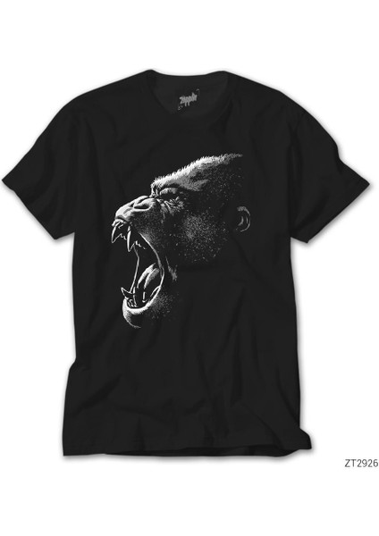 King Kong Face Siyah Tişört