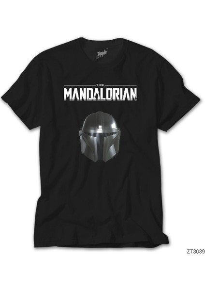 The Mandalorian Helmet Siyah Tişört