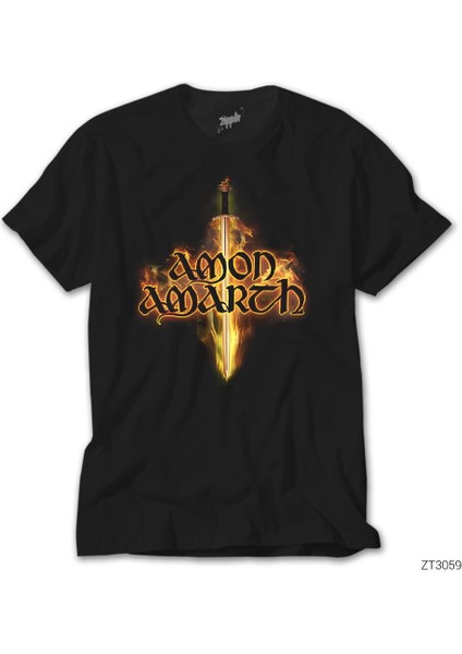 Amon Amath Sword Siyah Tişört