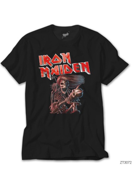 Iron Maiden Skull Siyah Tişört