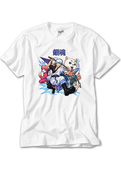 Gintama Beyaz Tişört