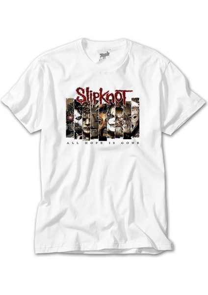Slipknot All Hope Is Gope Beyaz Tişört