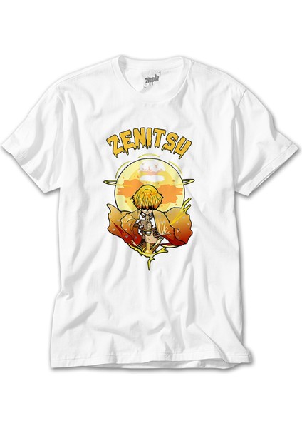Demon Slayer Zenitsu Beyaz Tişört