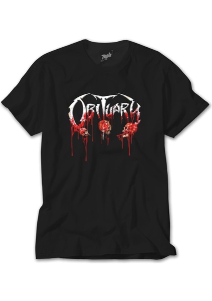 Obituary Bloody Skull Siyah Tişört