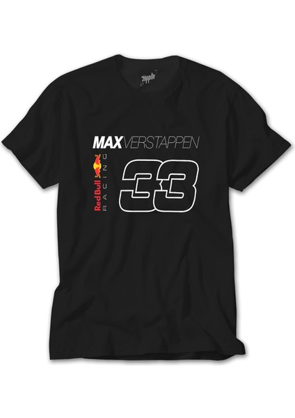 F1 33 Max Verstappen Siyah Tişört