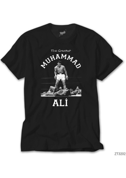 Muhammed Ali Knock Out Siyah Tişört