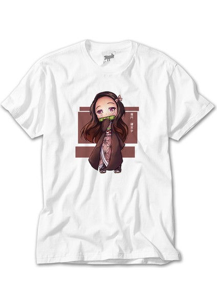 Demon Slayer Nezuko Kamado Beyaz Tişört