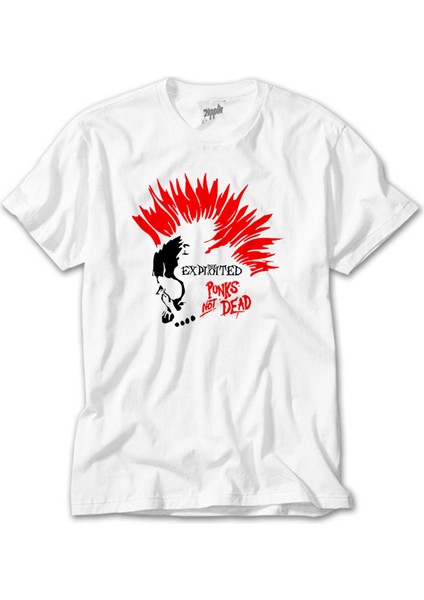The Exploited Not Dead Punks Beyaz Tişört