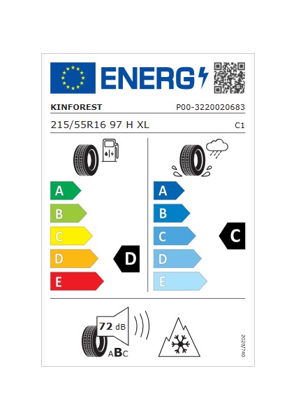 215/55 R16 97H Xl Alpindrive Kış Lastiği (Üretim Yılı:2024)