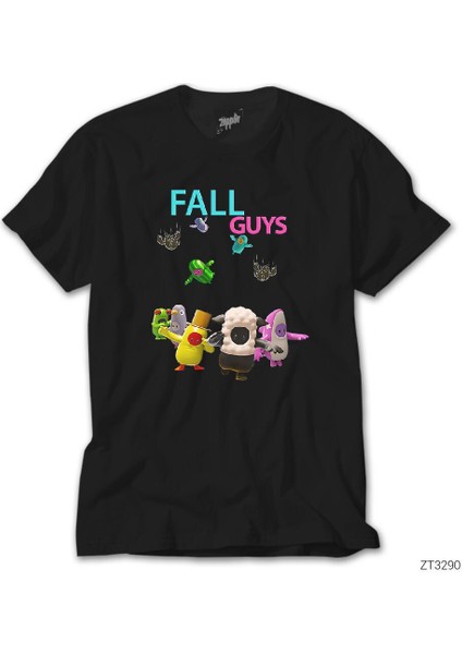 Fall Guys Is Falling Siyah Tişört