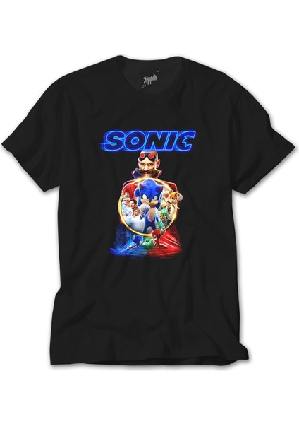 Sonic 2 Siyah Tişört