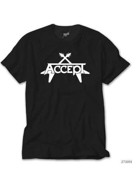 Accept Guitar Siyah Tişört
