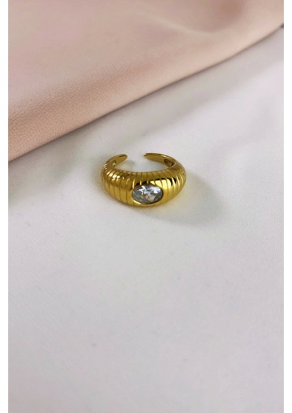 Çelik Vintage Taşlı Yüzük modelleri