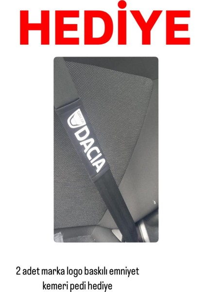 Dacia Logan Penye Oto Koltuk Kılıfı - Ay Yıldız Baskılı - Kırmızı fırsatları