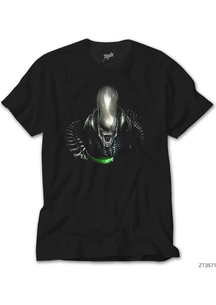 Warrior Aliens Siyah Tişört