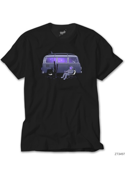 Karavanlı Uzaylı Siyah Tişört