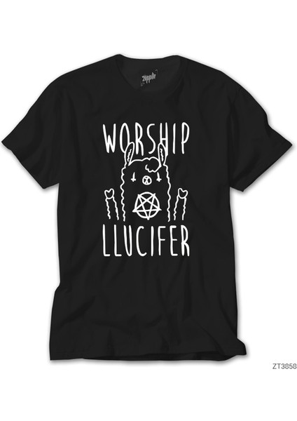 Worship Lucifr Siyah Tişört