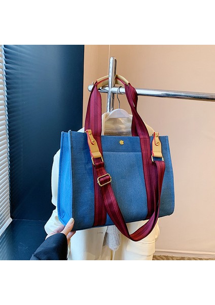 Yeni Casual Denim Bayanlar Omuz Çantası (Yurt Dışından)