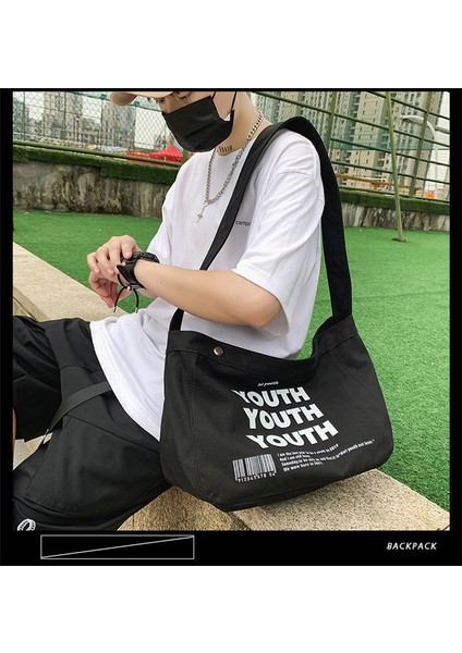 Trendy Banliyö Kanvas Büyük Omuz Messenger Çanta (Yurt Dışından) modelleri