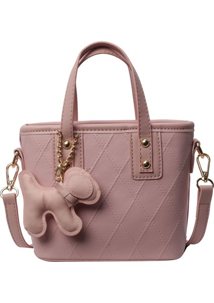 Kolye ile Moda Premium Doku Crossbody Kadın Çanta (Yurt Dışından)