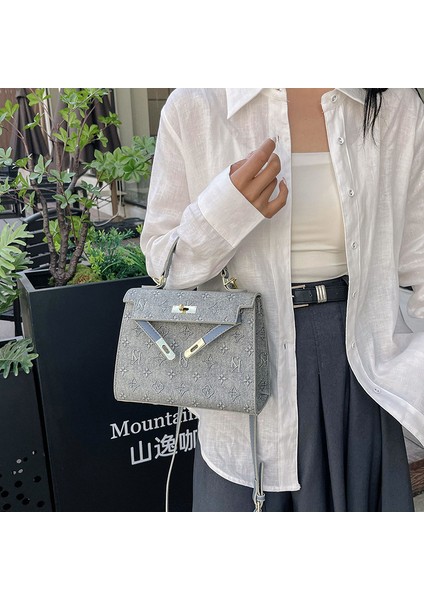 Moda Popüler Çok Yönlü Pu Omuz Crossbody Küçük Kare Çanta (Yurt Dışından)