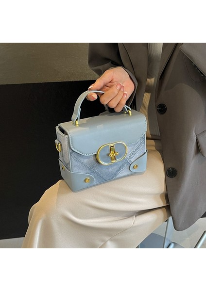 Yeni Moda Üst Düzey Tek Omuz El Çantası Crossbody Küçük Kare Çanta (Yurt Dışından)