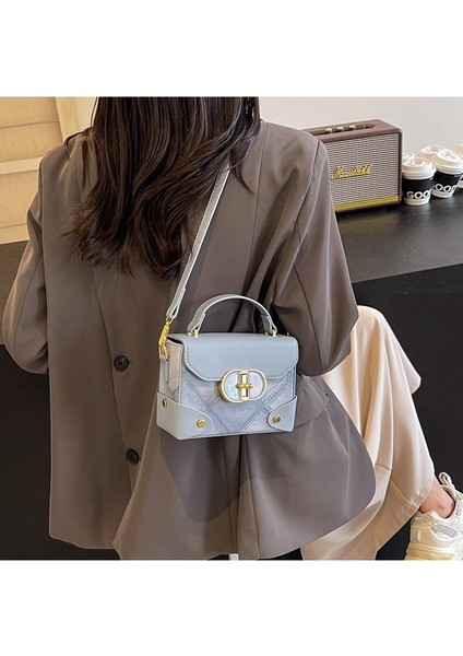 Yeni Moda Üst Düzey Tek Omuz El Çantası Crossbody Küçük Kare Çanta (Yurt Dışından)