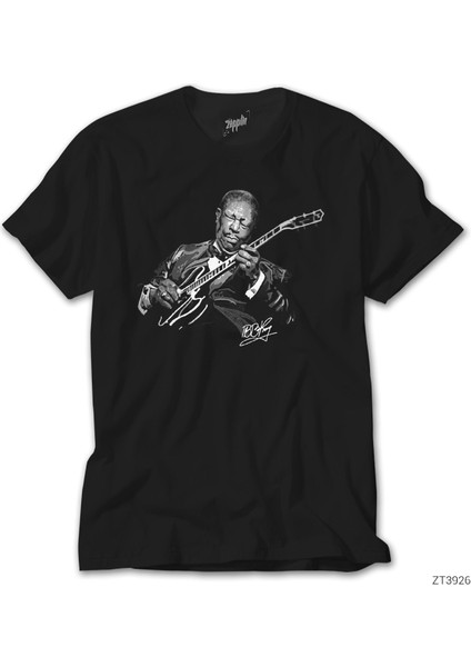 B B King Guitar Solo Siyah Tişört