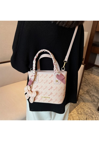 Yeni Moda Baskılı Omuz El Çantası Yüksek Duygu Pu Crossbody Küçük Kare Çanta (Yurt Dışından) fırsatları