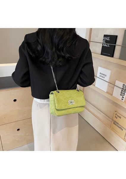 Yeni Moda Nakış Ipliği Omuz Crossbody Zincir Çanta (Yurt Dışından) modelleri