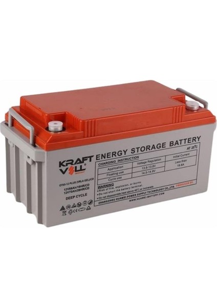 12V 66AH(10HR),70AH(20HR) Plus CD Deep Cycle Gel Akü 18070001