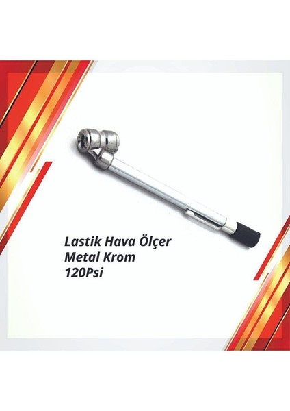 Lastik Hava Basınç Ölçer (10-120 Psi) (Metal)