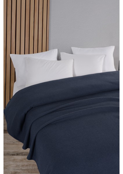 Pamuklu Petek Indigo Çok Amaçlı Örtü Tek Kişilik - 160 x 230 cm fiyatları