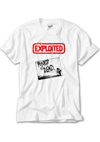 The Exploited Punks Not Dead Beyaz Tişört