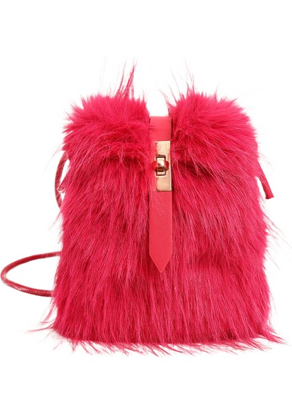 Sonbahar ve Kış Yeni Moda Trend Peluş Bayanlar Crossbody Çanta (Yurt Dışından)