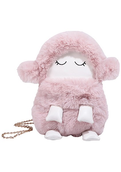 Yeni Karikatür Sevimli Peluş Uyku Kuzu Crossbody Çanta (Yurt Dışından)