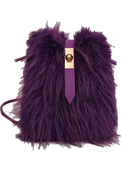 Sonbahar ve Kış Yeni Moda Trend Peluş Bayanlar Crossbody Çanta (Yurt Dışından)
