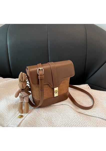 Moda Premium Tatlı Pu Omuz Crossbody Çanta (Yurt Dışından)