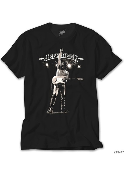 Jeff Back Gitar Siyah Tişört